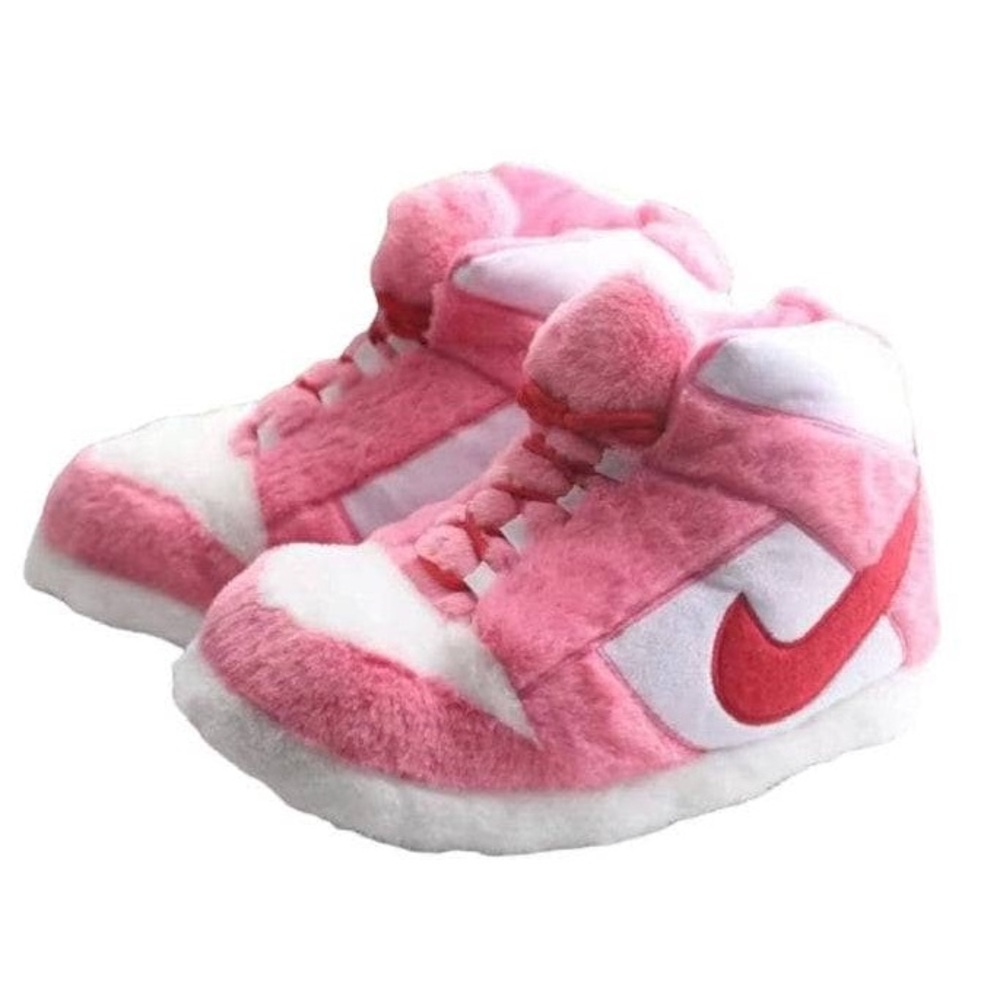 PINK COMFY ATHLETIC SLIPPERS